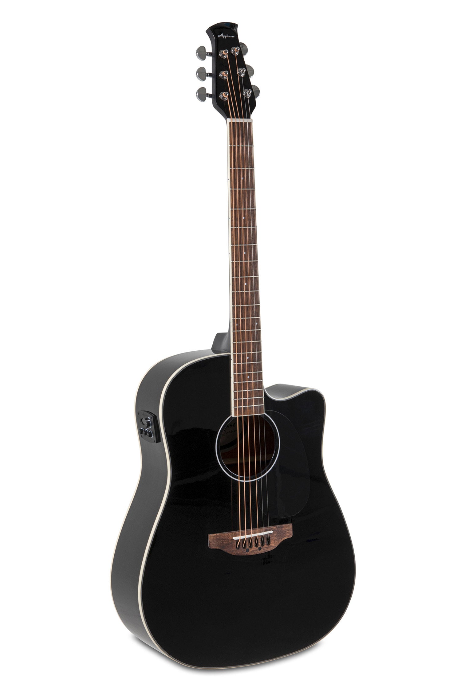 Applause E-Acoustic Guitars Wood Classics AED96-5HG Black Gloss Electro - Black high gloss (AED96-5HG)