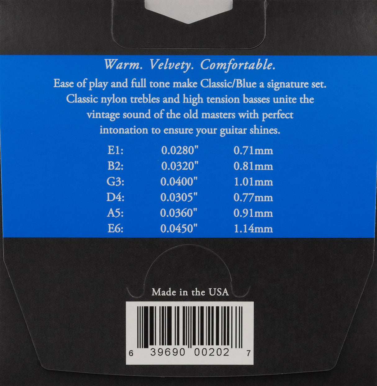 Augustine Strings for classical guitar Classic Label - Set Classic Blue (normal/high)