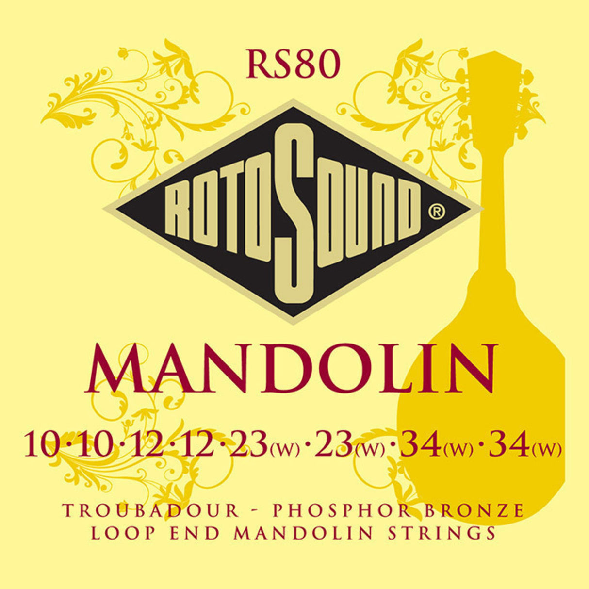 Rotosound strings for mandolin Troubadour - Mandolin set 11-40 (RS80)