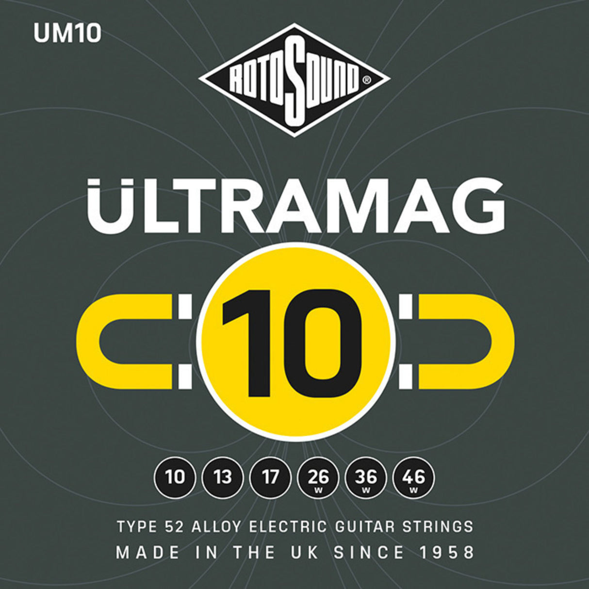 Rotosound Strings for electric guitar Ultramag - Set Regular 10-46 (UM10)