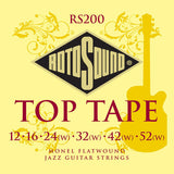 Rotosound Jazz Guitars Strings Flatwound - Flatwound set 12-52 (RS200)