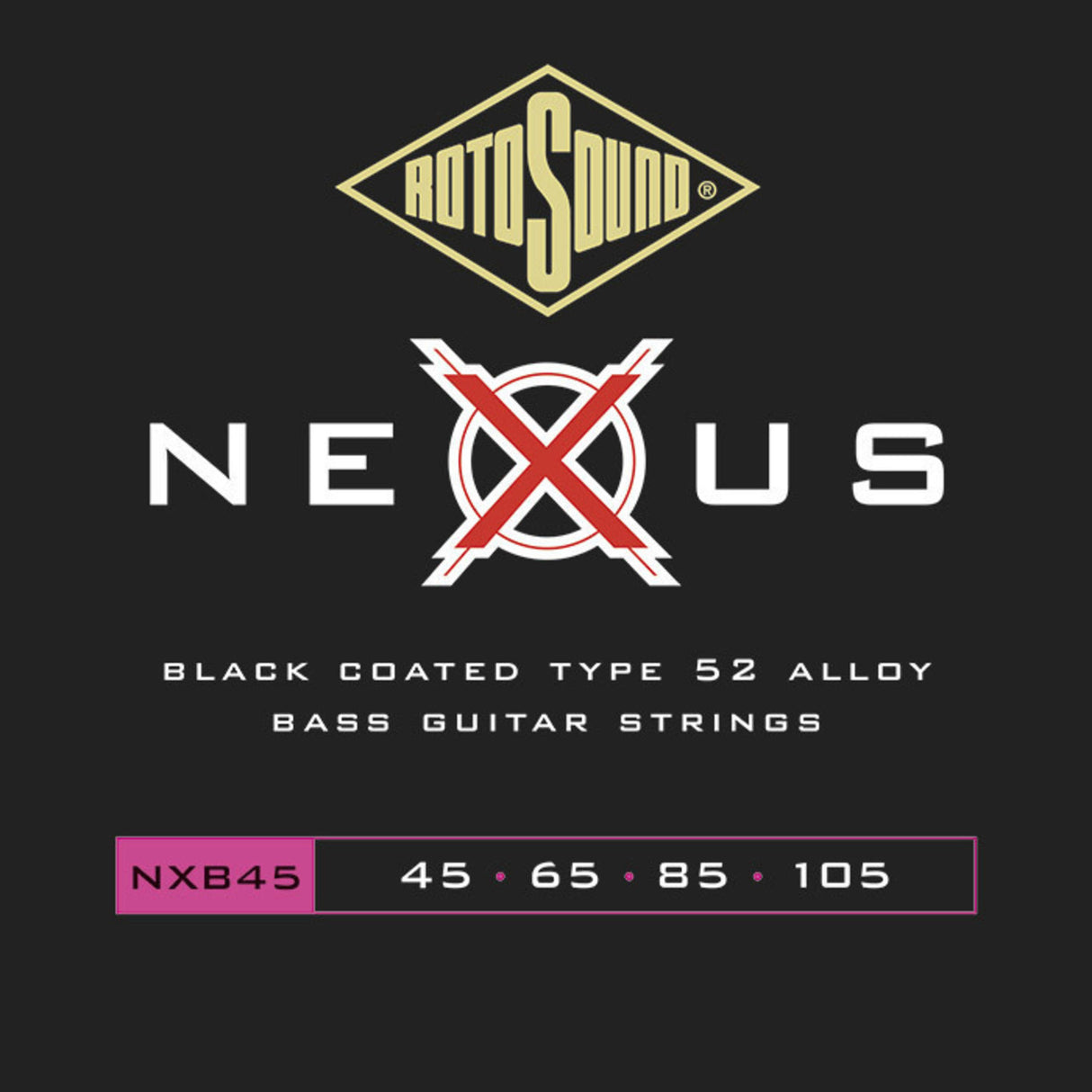 Rotosound E-Bass Strings Nexus Coated - 4-string custom set 45 65 85 105 (NXB45)