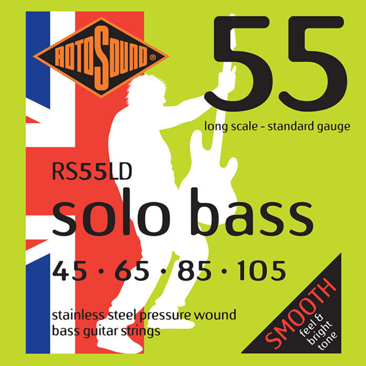 Rotosound E-Bass Strings Solo Bass 55 - Set 4-string Standard 45-105 (RS55LD)