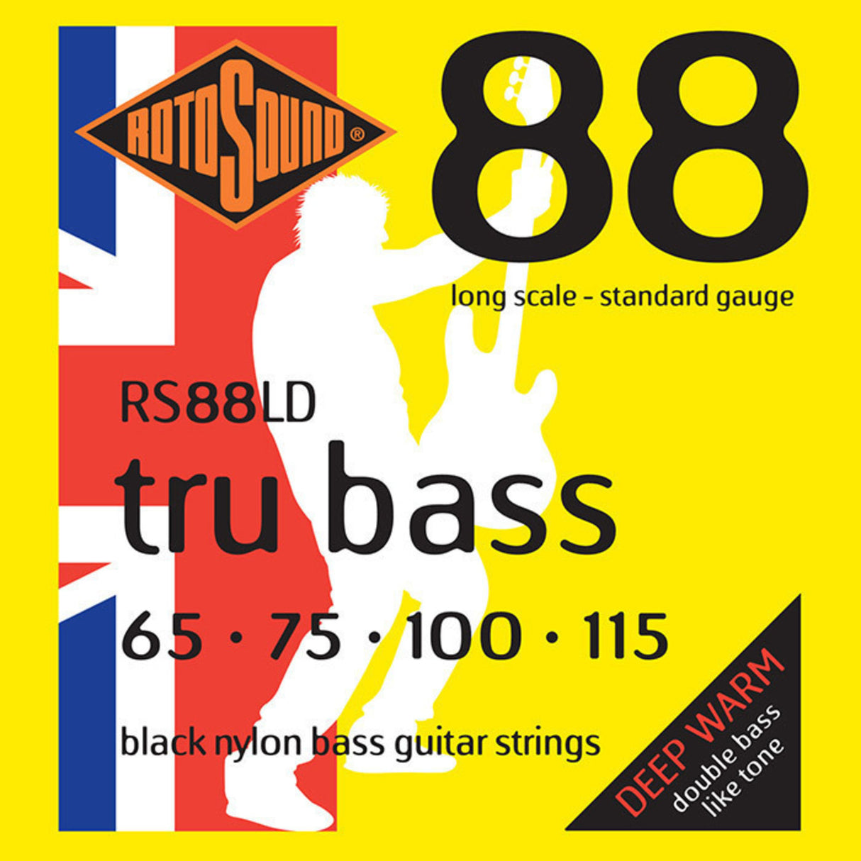 Rotosound E-Bass Strings Tru Bass 88 - Set 4-string Medium Standard // Medium scale length (30.5"/772mm to 32"/810mm) (RS88M)