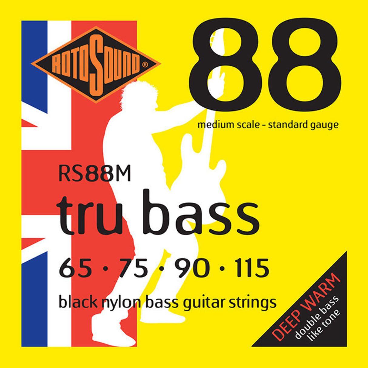 Rotosound E-Bass Strings Tru Bass 88 - Set 4-string Extra Long // Extra long scale length (33.5"/850mm to 36"/915mm) (RS88EL)