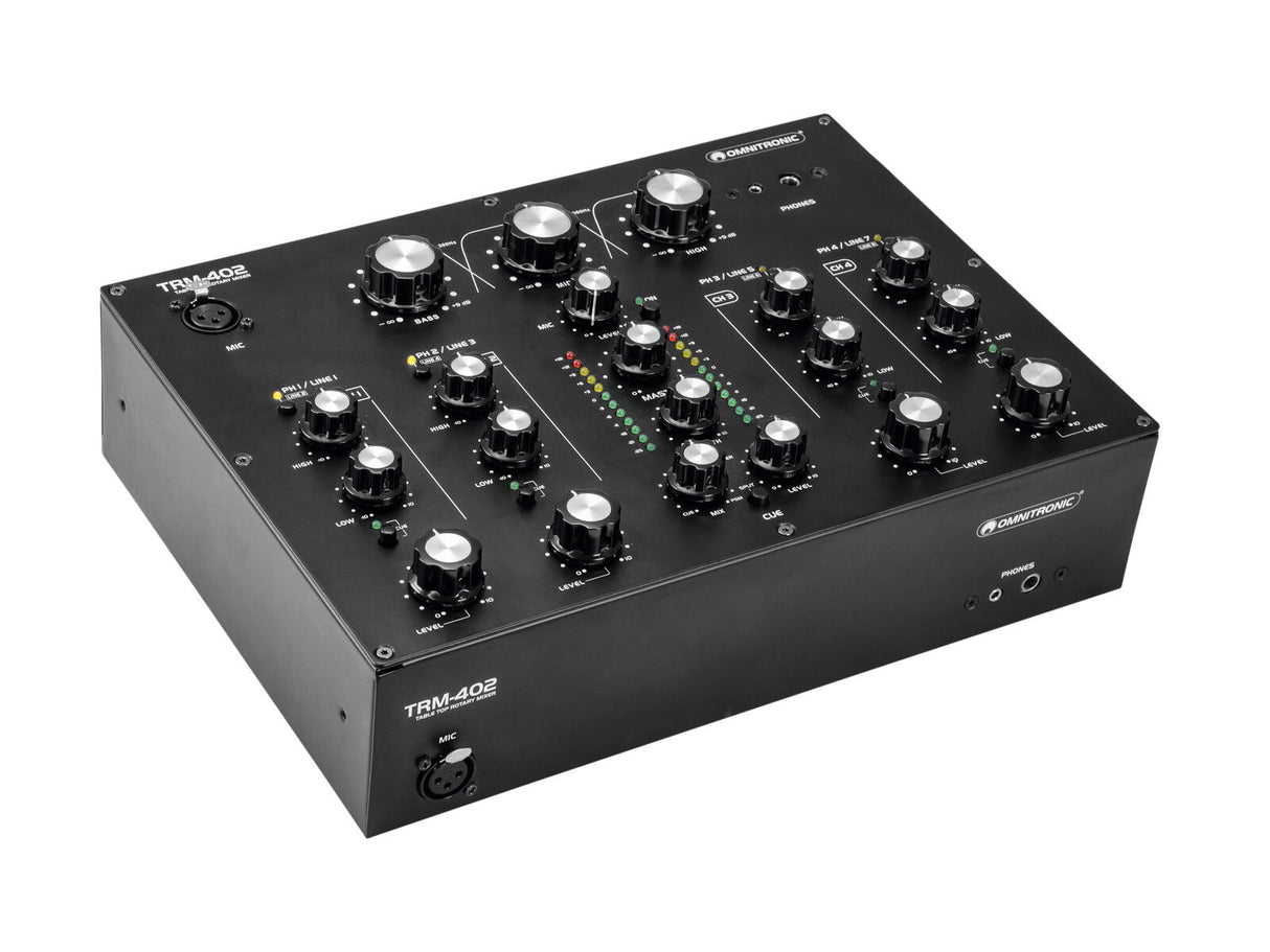 OMNITRONIC TRM-402 4-channel Rotary Mixer