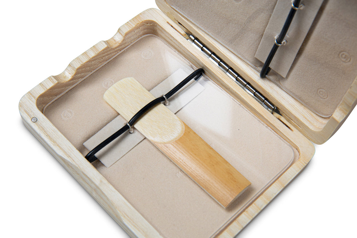 GEWA reed case alto saxophone 6 reeds - Natural lacquered finish