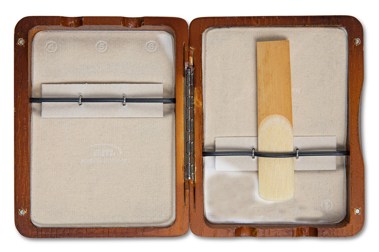 GEWA reed case alto saxophone 6 reeds - Red-brown lacquered finish