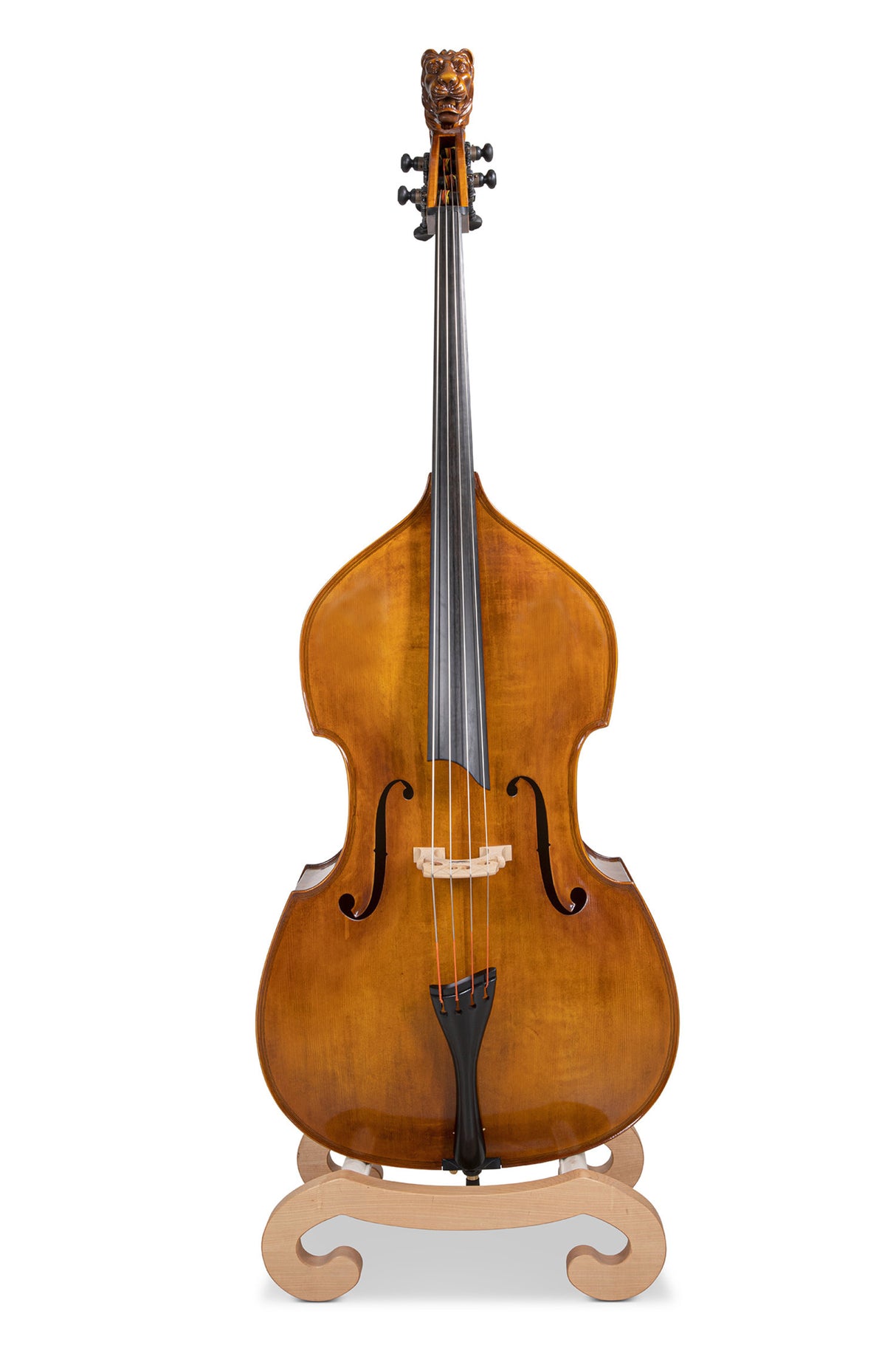GEWA Double bass Meister Rubner SOLO - 3/4 (Amber colour with lion head scroll)