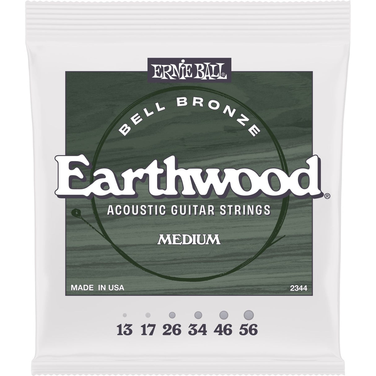 Ernie Ball 2344 Medium Earthwood Bell Bronze