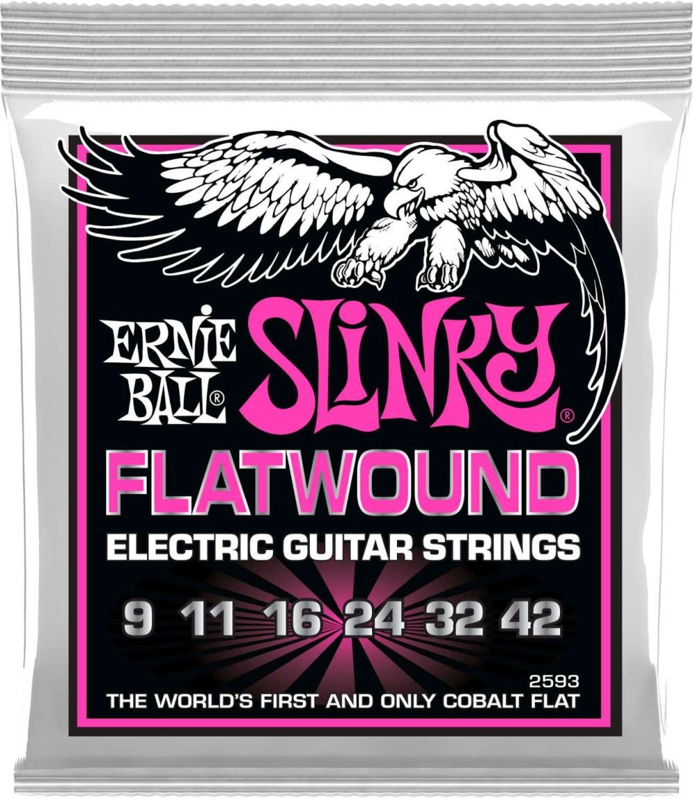Ernie Ball 2593 Flatwound Super Slinky Electric Guitars