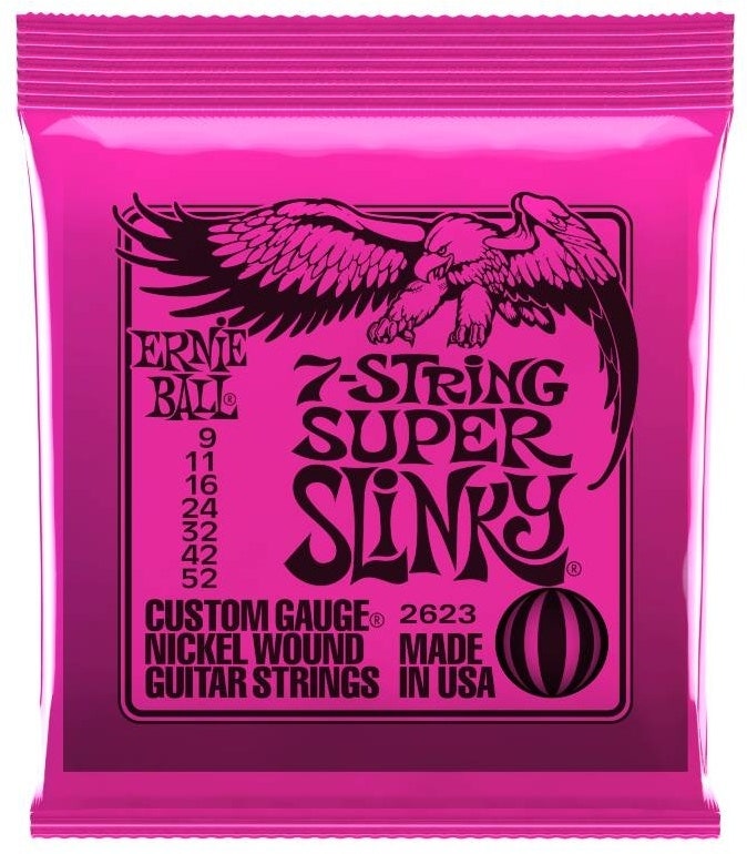 Ernie Ball 2623 7-String Super Slinky Nickel