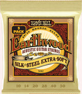 Ernie Ball 3047 Earthwood Silk & Steel Extra Soft - 3-pack