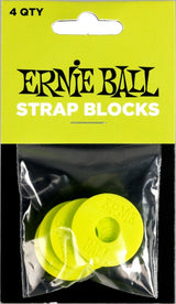 Ernie Ball 5622 Strap Blocks, Green, 4 pc