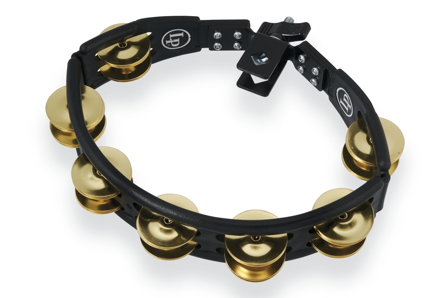 Latin Percussion tambourine Cyclops mountable - brass jingles, black (LP175)