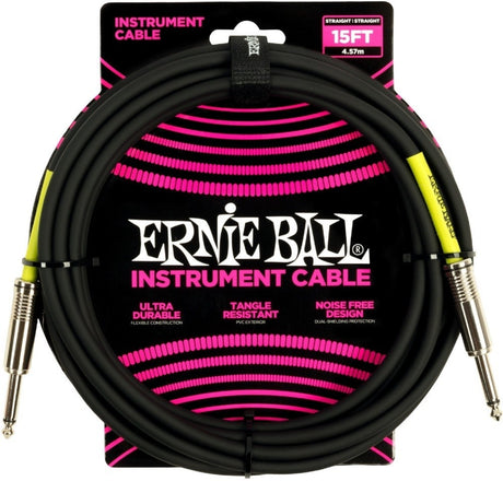Ernie Ball 6399 Instrument Cable 4.5 Meter (15 ft) - Black