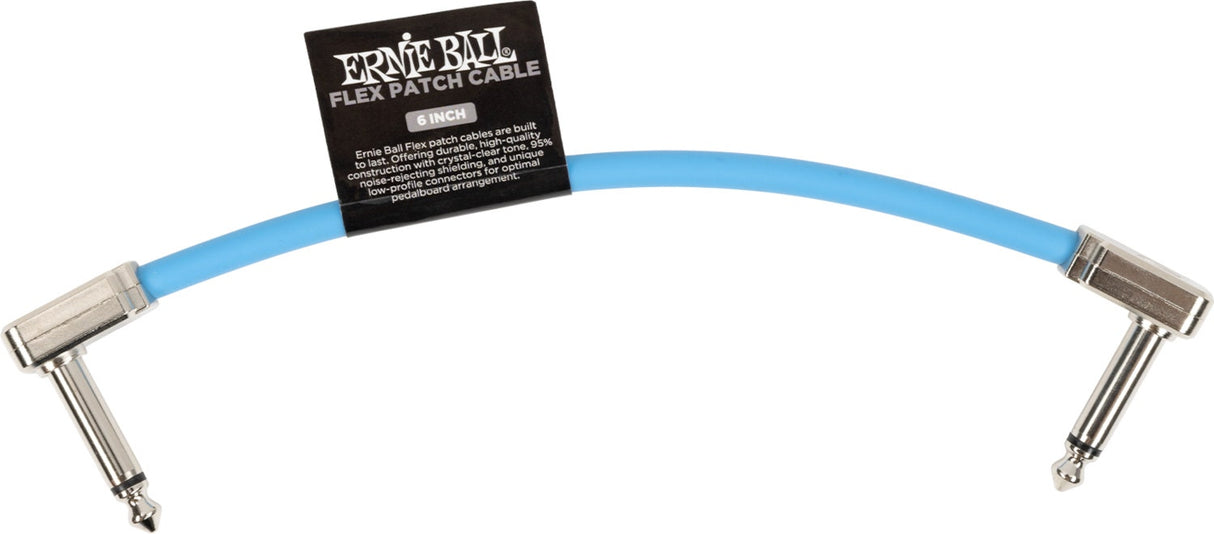 Ernie Ball 6455 Flex Patch Cable Blue 15cm