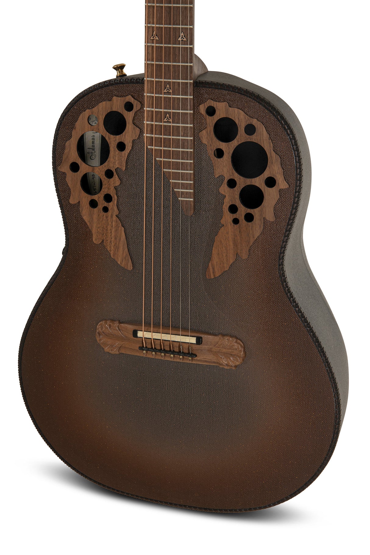 Adamas E-Acoustic Guitars 1687GT Deep Non-Cutaway - Reverse Brown Burst (1687GT-9W-G)