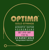 Optima Strings for Acoustic Guitars Gold strings - Set (1747EL)