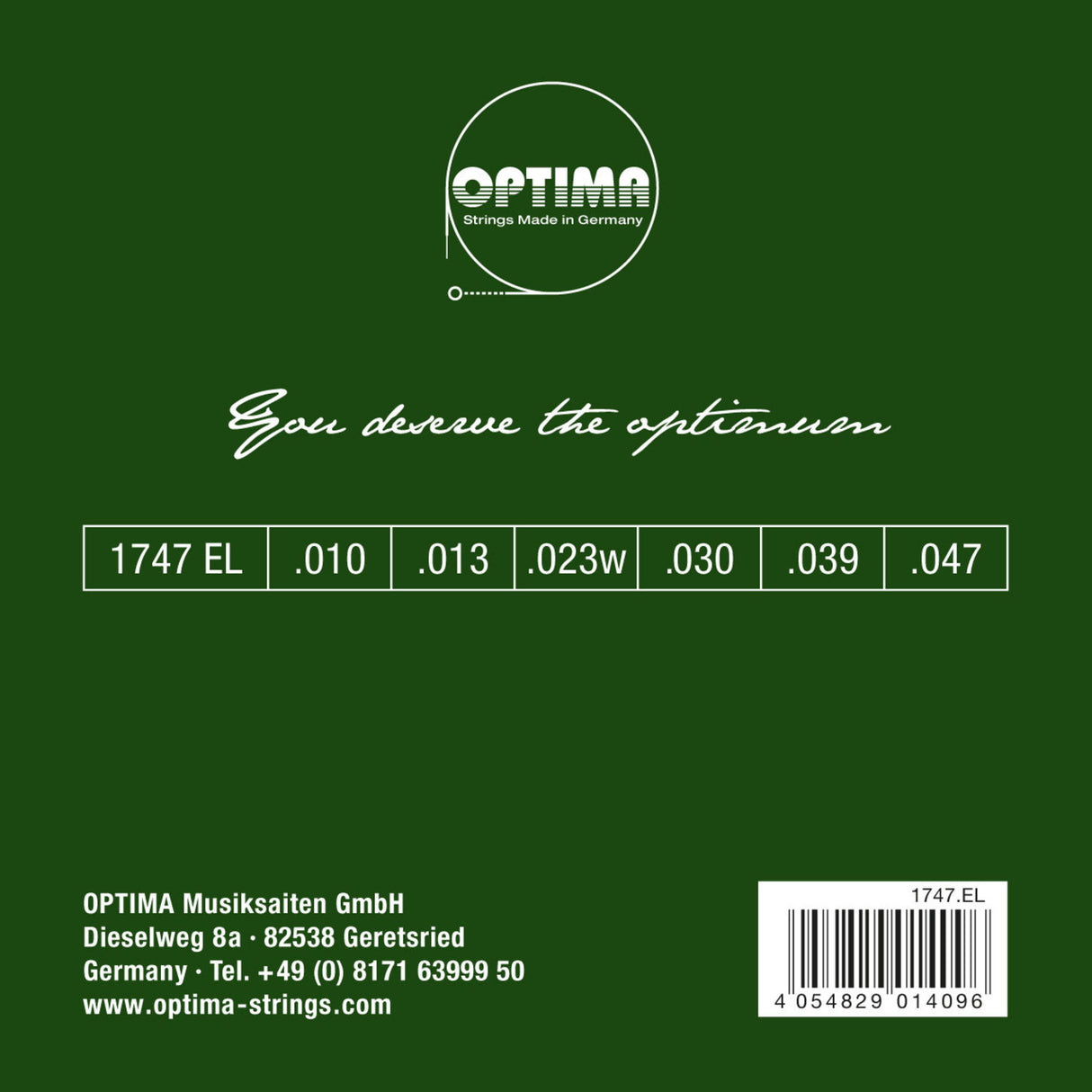 Optima Strings for Acoustic Guitars Gold strings - Set (1747EL)