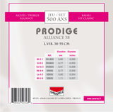 Savarez strings for classical guitars Prodige 38 Children's Guitars - 1/8-1/2 Carbon (500 AXS)