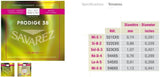 Savarez strings for classical guitars Prodige 38 Children's Guitars - 1/8-1/2 Carbon (500 AXS)