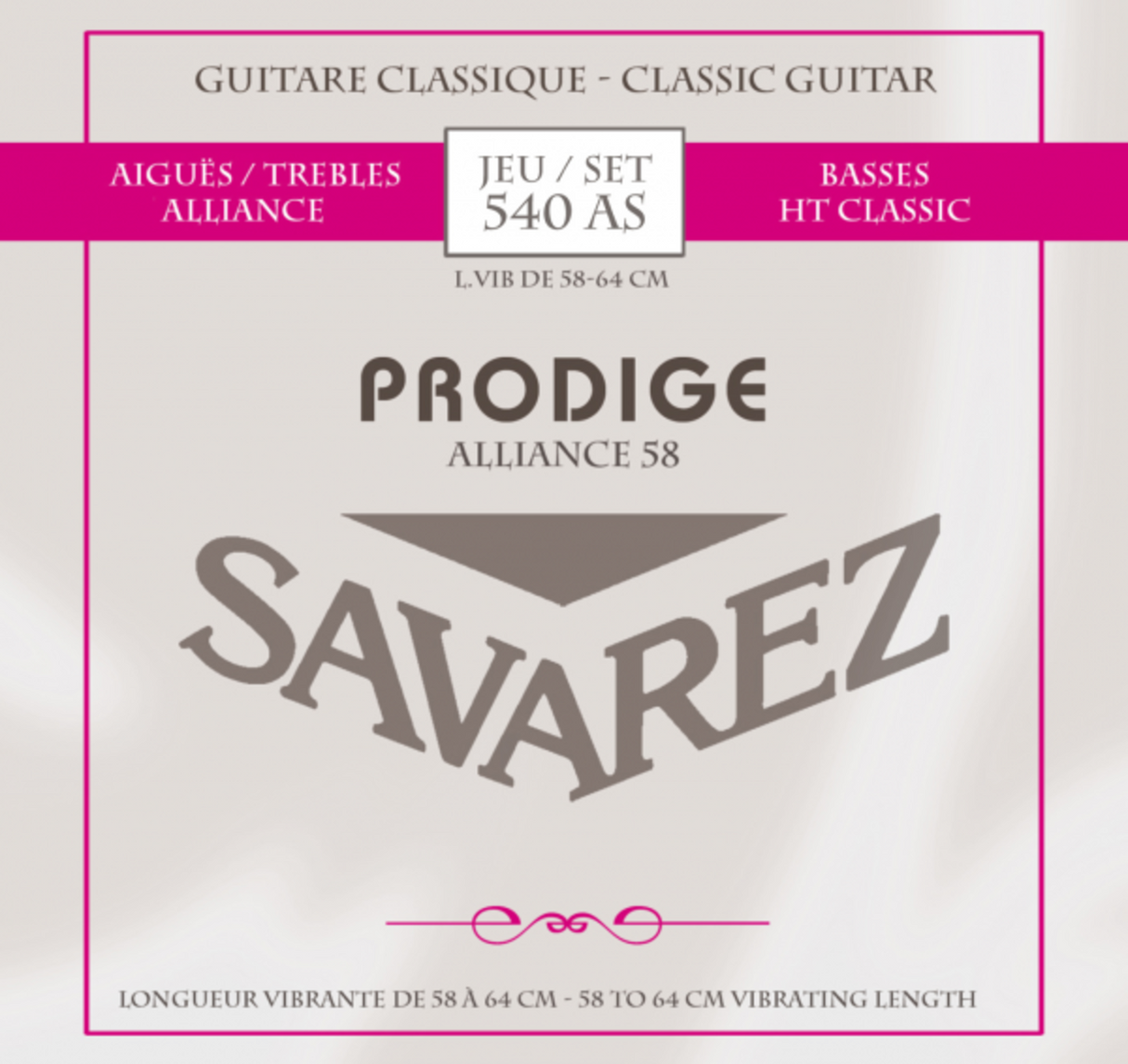 Savarez strings for classical guitars Prodige 38 Children's Guitars - 3/4-7/8 Carbon (540AS)