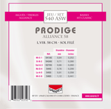 Savarez Strings for classic guitars Prodige 38 Children's Guitars - 3/4-7/8 Carbon Gw (540ASW)