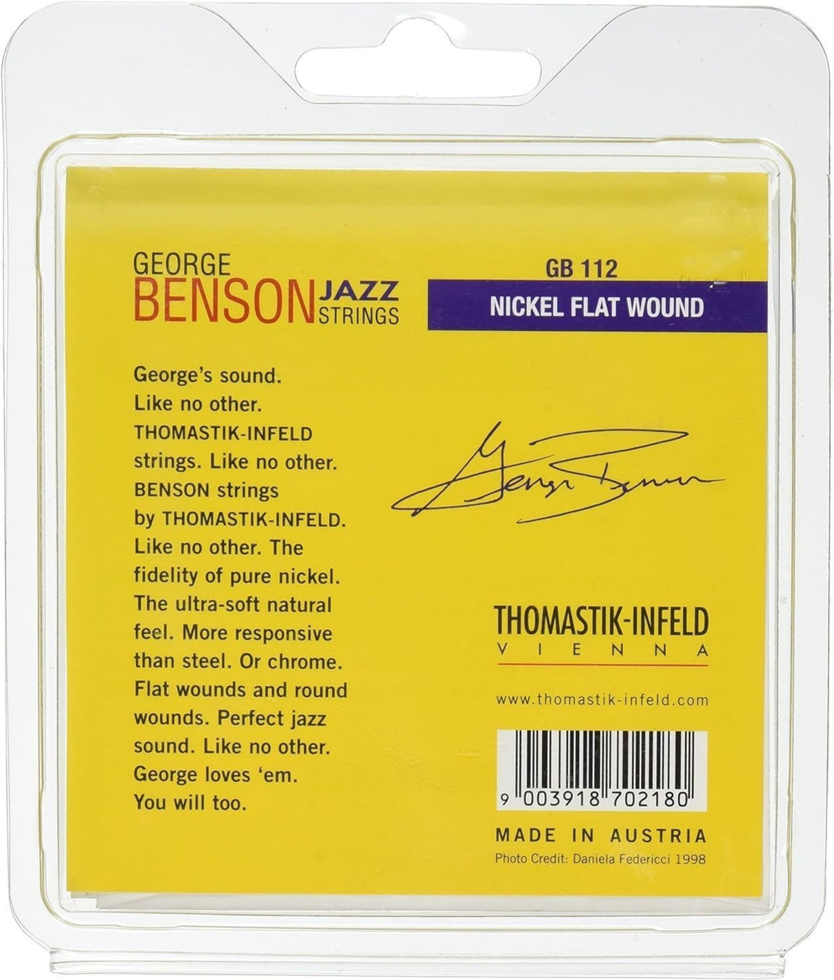 Thomastik-Infeld strings for electric guitar George Benson Jazz Guitars - Set flatwound (GB112)