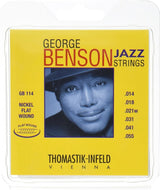 Thomastik-Infeld strings for electric guitar George Benson Jazz Guitars - Set heavy flatwound (GB114)