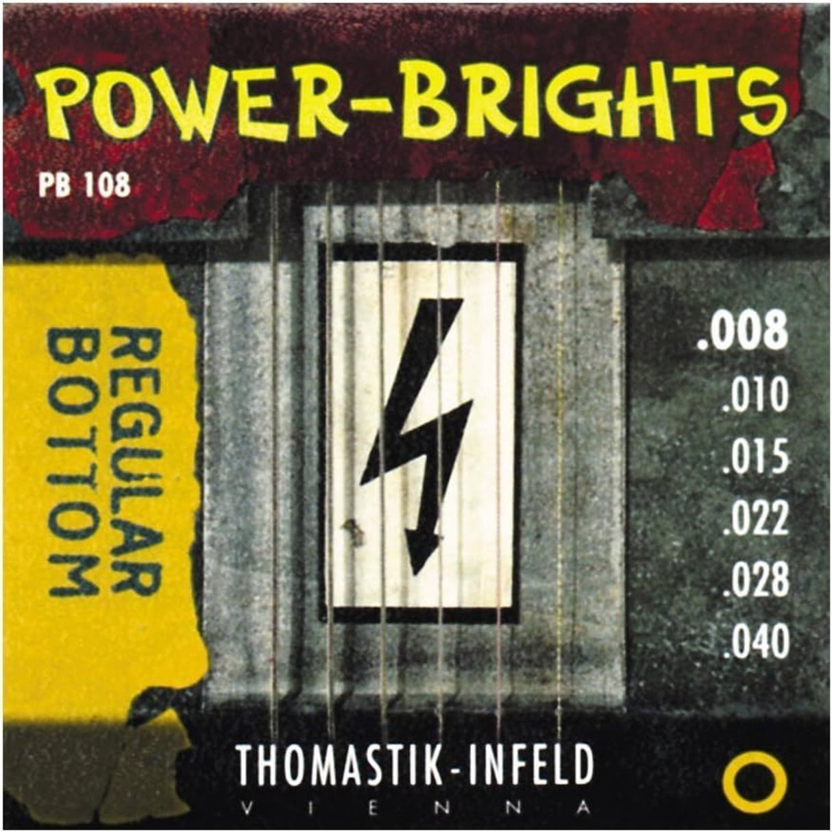 Thomastik-Infeld Electric Guitar Strings Power Brights Series - Set 008 (PB108)