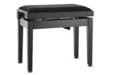 GEWA Deluxe Autolift piano bench - Black matte