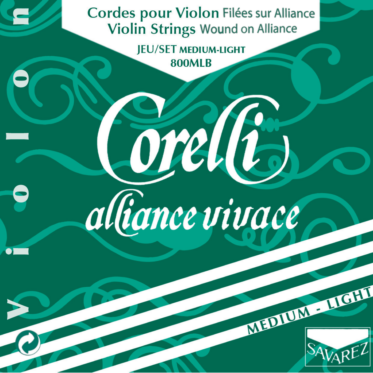 Corelli Violins strings Alliance Vivace - Medium-light 800MLB