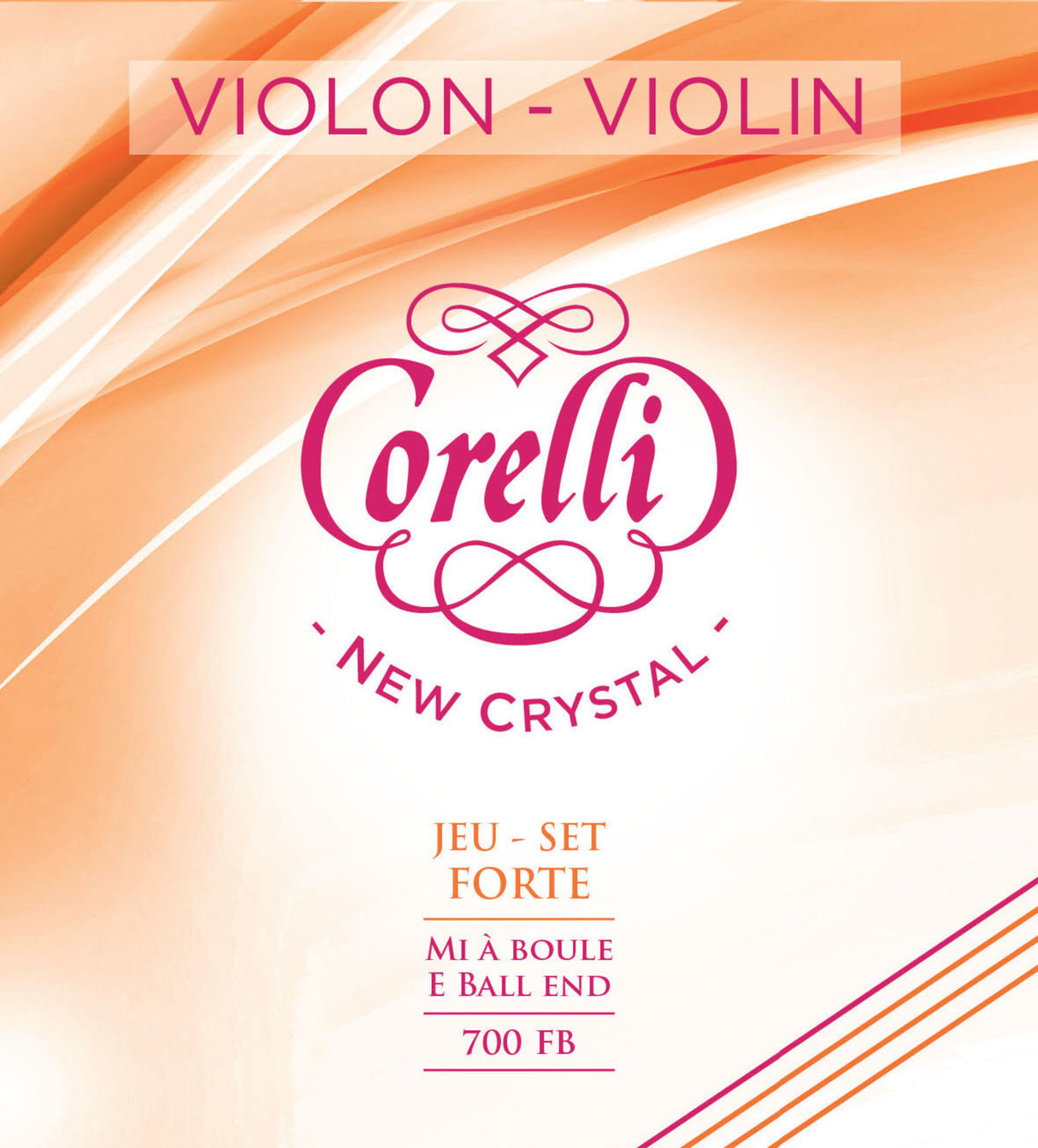 Corelli Violins strings New Crystal - forte (700FB)