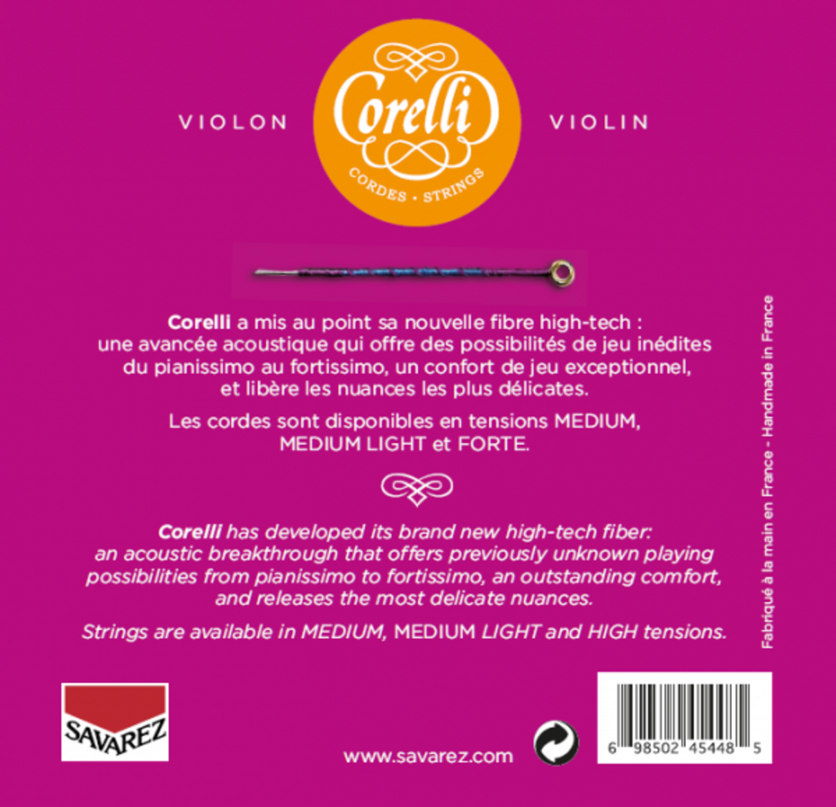 Corelli Violins strings Cantiga - Forte (900F)