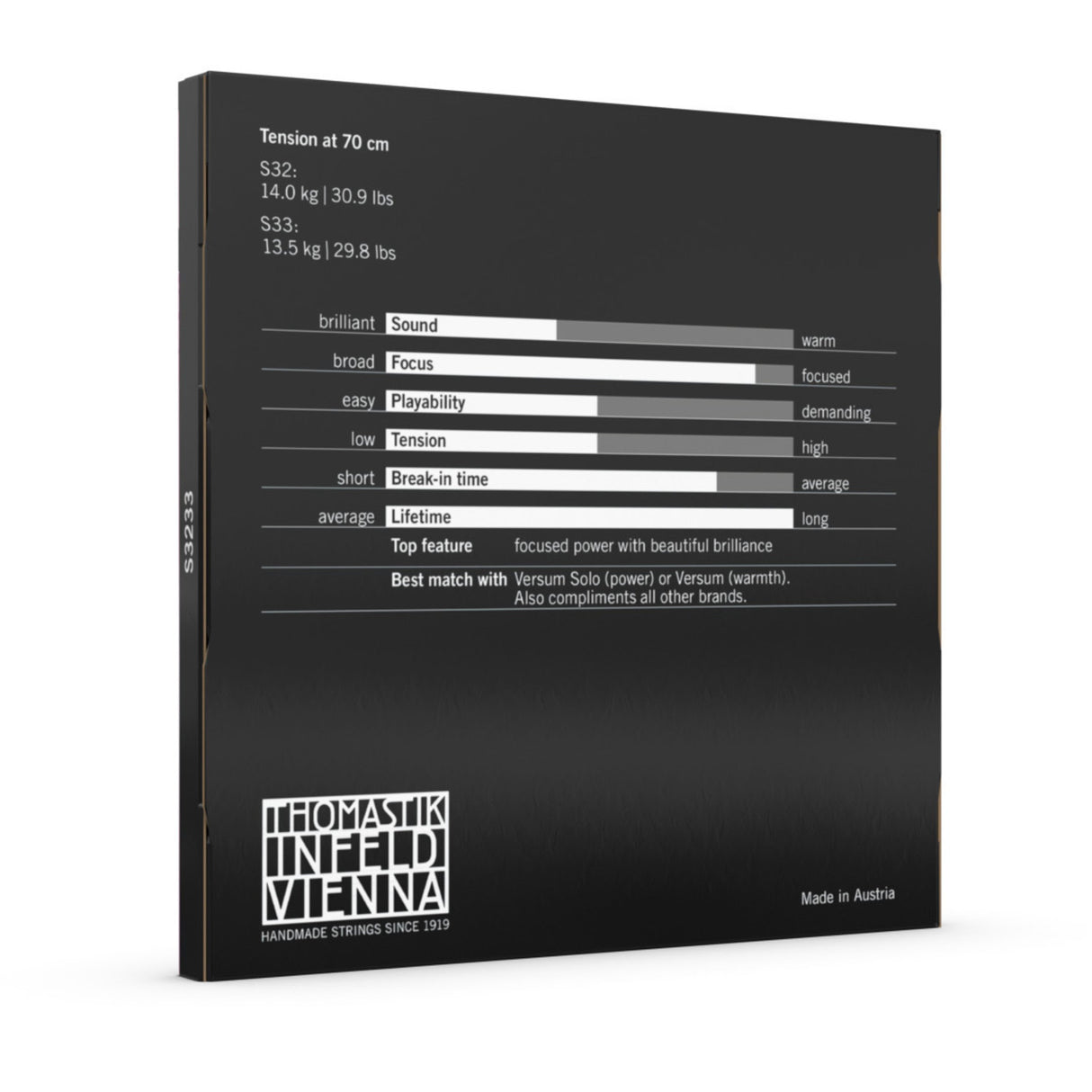 Thomastik-Infeld Cellos Strings Spirocore spiral core - Set G+C tungsten medium (S3233)