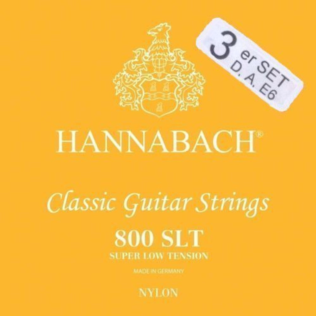 Hannabach strings for classical guitar Series 800 Super Low Tension silver-plated - set of 3 bass (8007SLT)