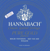 Hannabach Strings for classical guitar Serie 825 High tension specialized gold plated - set of 3 bass strings high (8258HT)