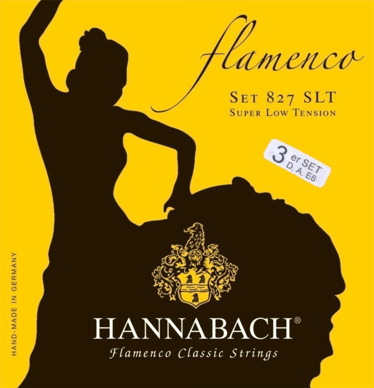 Hannabach Strings for classical guitars Serie 827 Super Low Tension Flamenco - Set of 3 bass (8277SLT)
