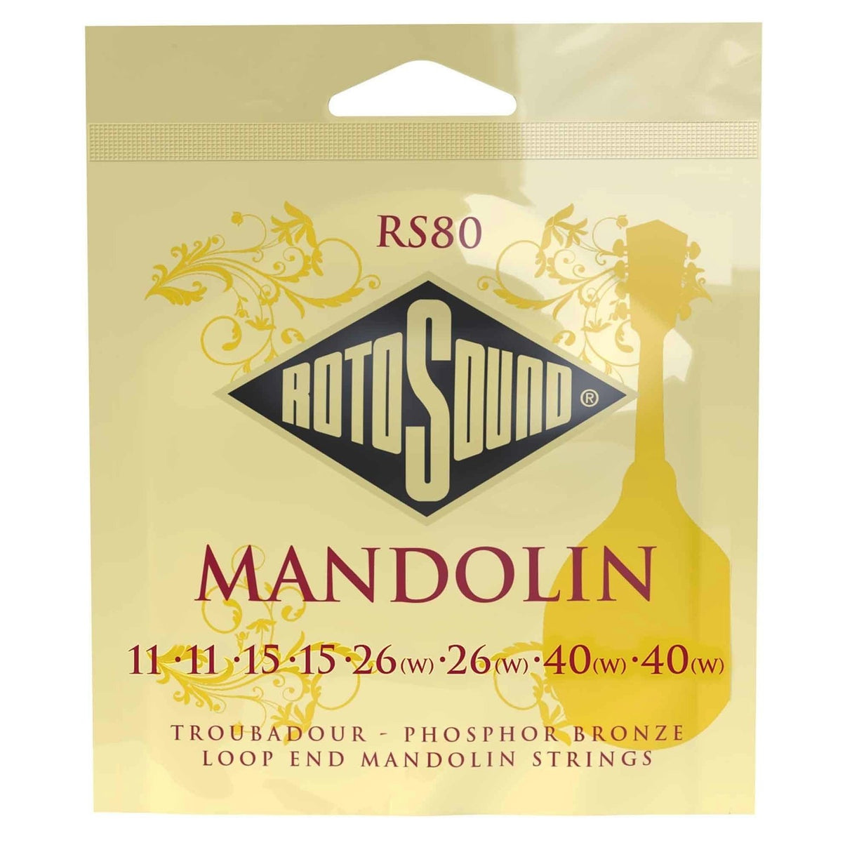 Rotosound strings for mandolin Troubadour - Mandolin set 11-40 (RS80)