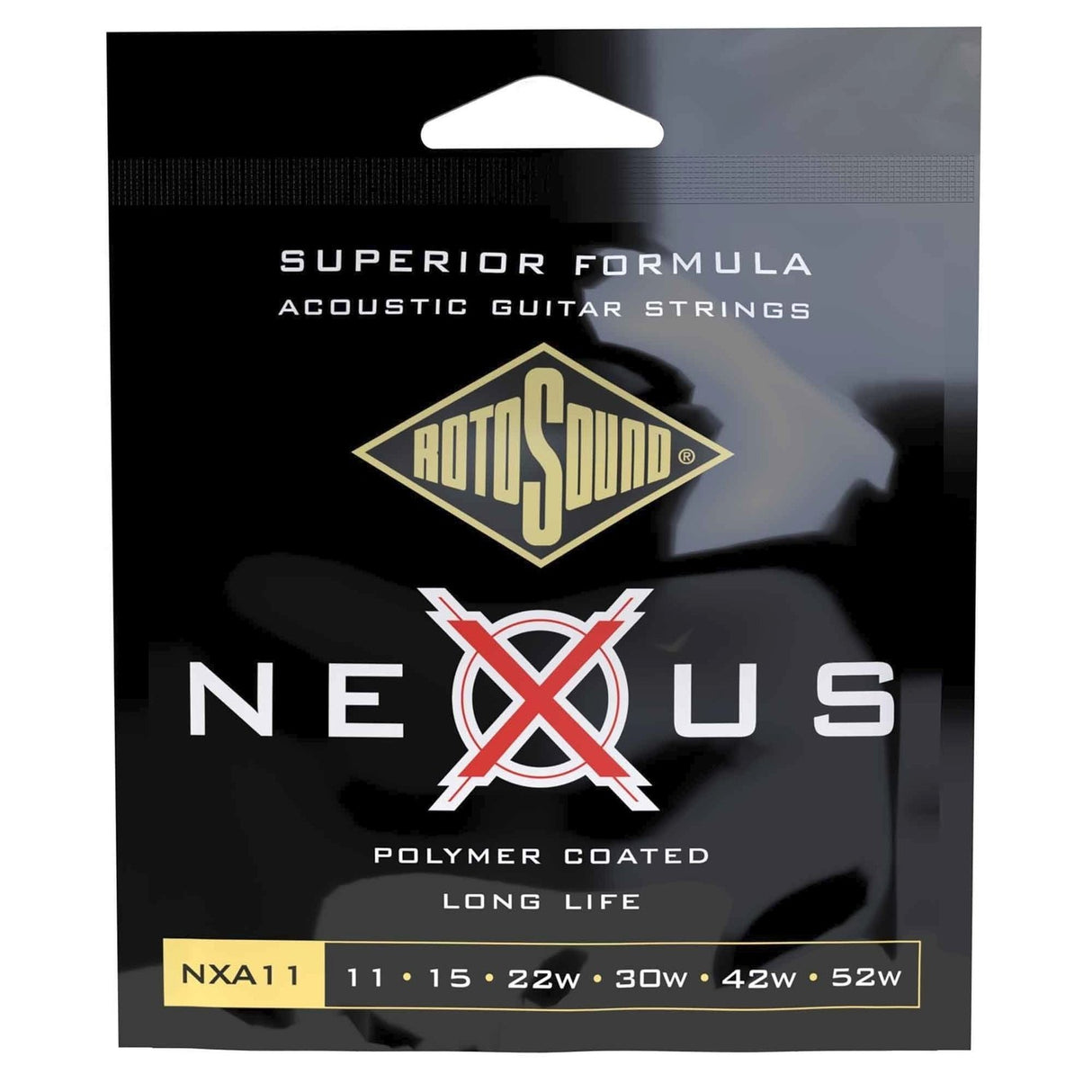 Rotosound Strings for Acoustic Guitars Nexus Coated - Light Set 11-52 (NXA11)