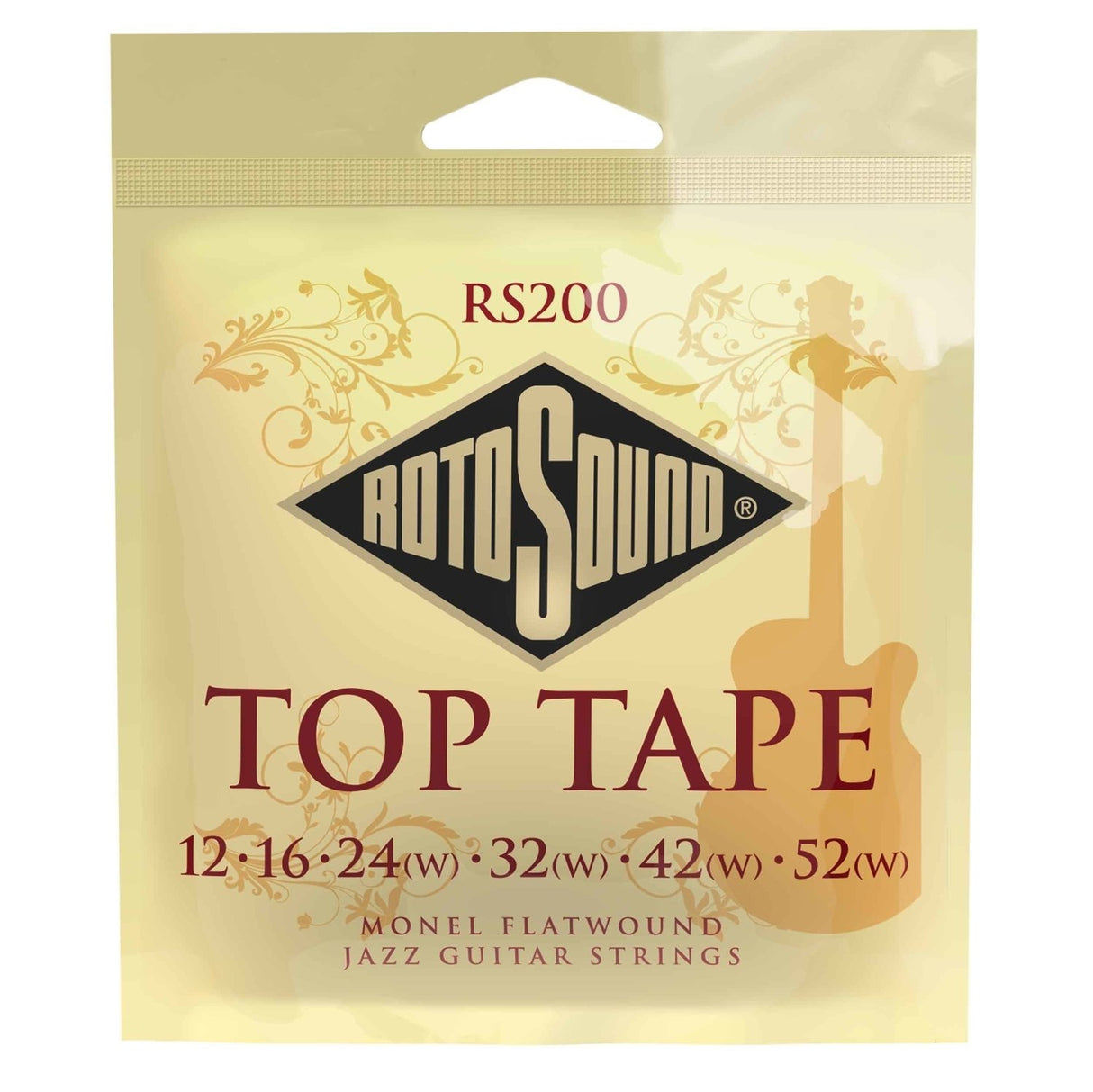 Rotosound Jazz Guitars Strings Flatwound - Flatwound set 12-52 (RS200)
