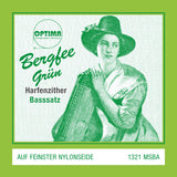 Optima Strings for zither Harp/air-resonance zither nylon green 1321 - Bass Set (1321.MSBA)