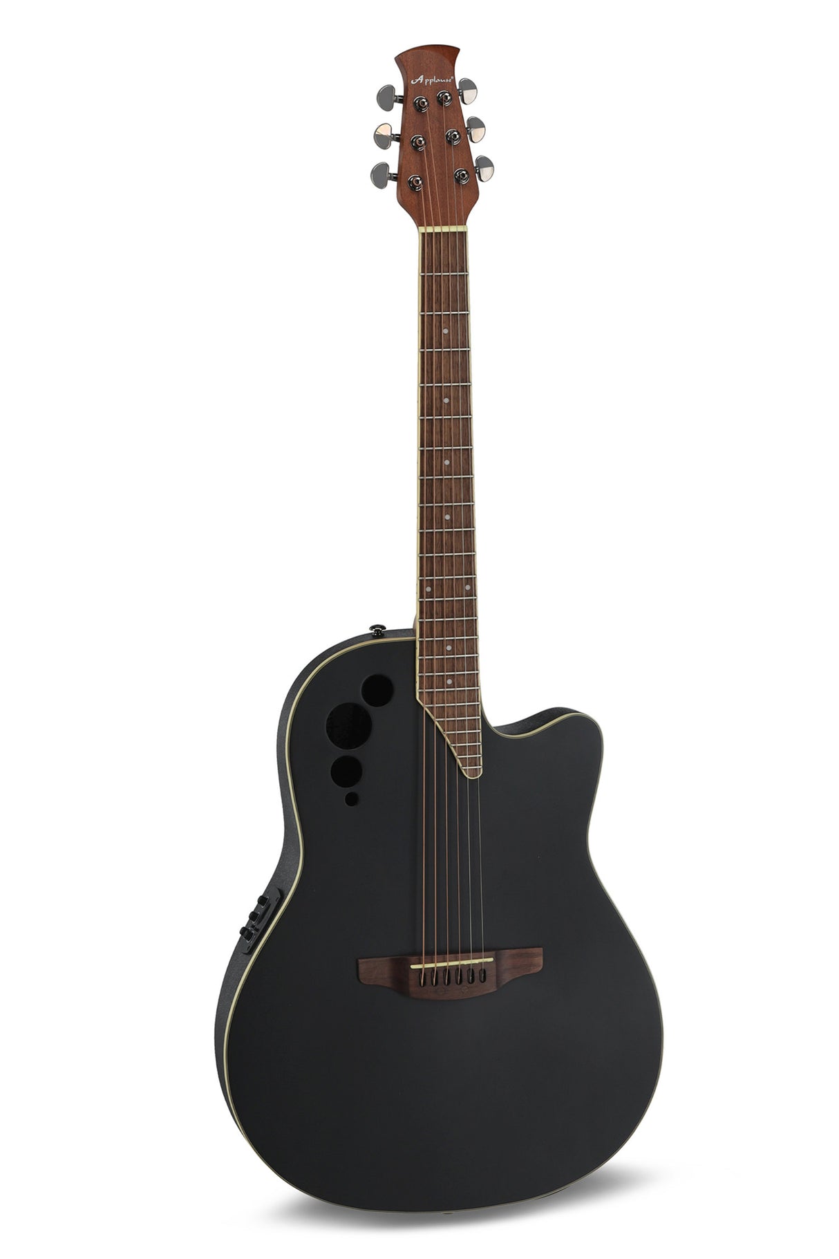 Applause E-Acoustic Guitars AE44II Mid Cutaway - Black Satin (AE44-5S)