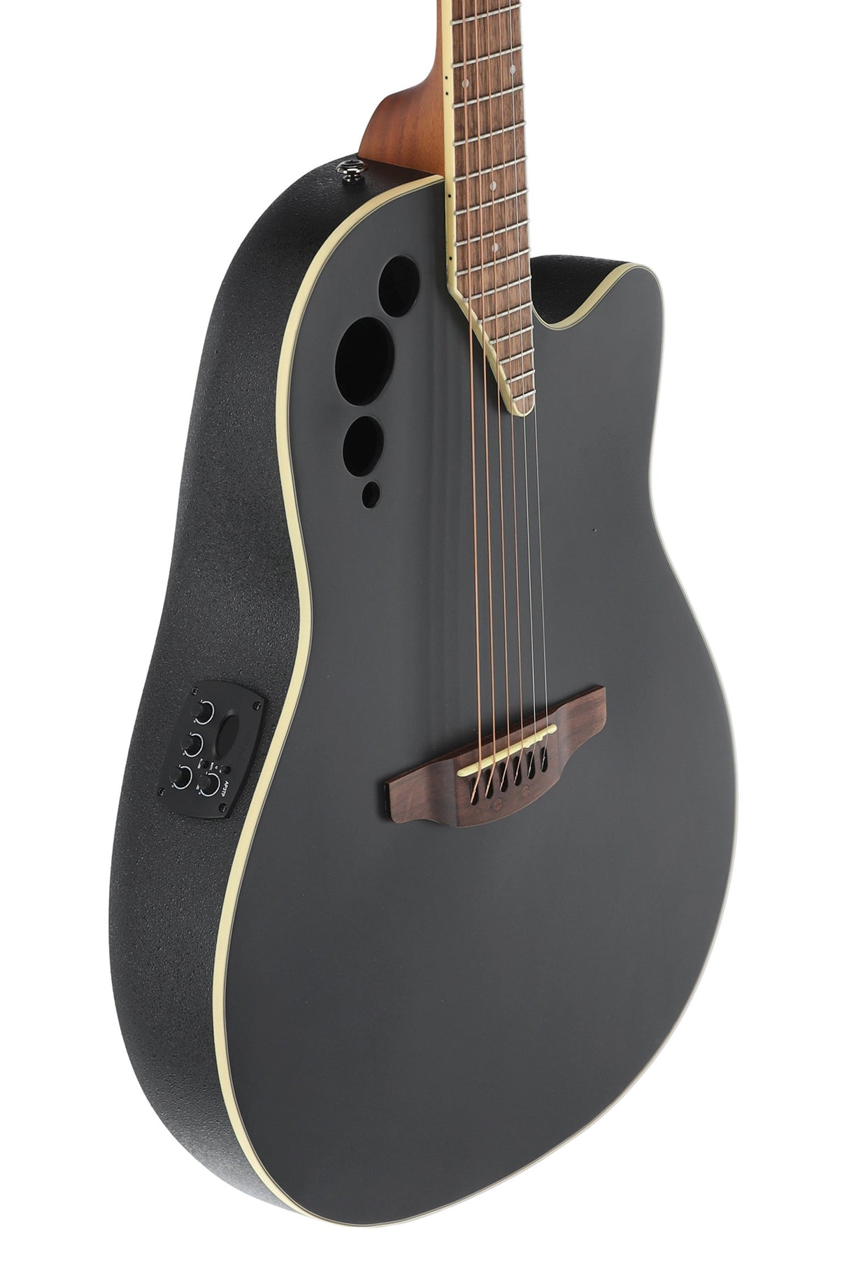 Applause E-Acoustic Guitars AE44II Mid Cutaway - Black Satin (AE44-5S)