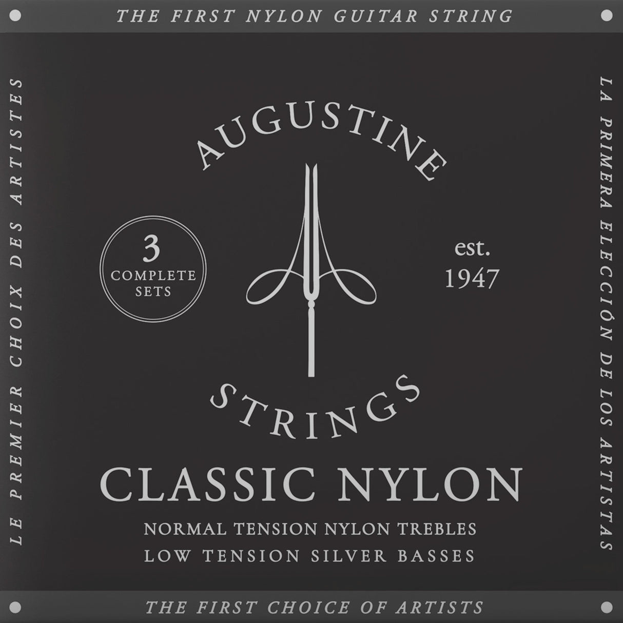 Augustine Strings for classical guitar Classic Label - 3 x Set Classic Black (normal/low)