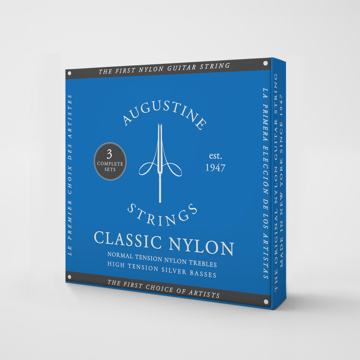 Augustine Strings for classical guitar Classic Label - 3 x Set Classic Blue (normal/high)