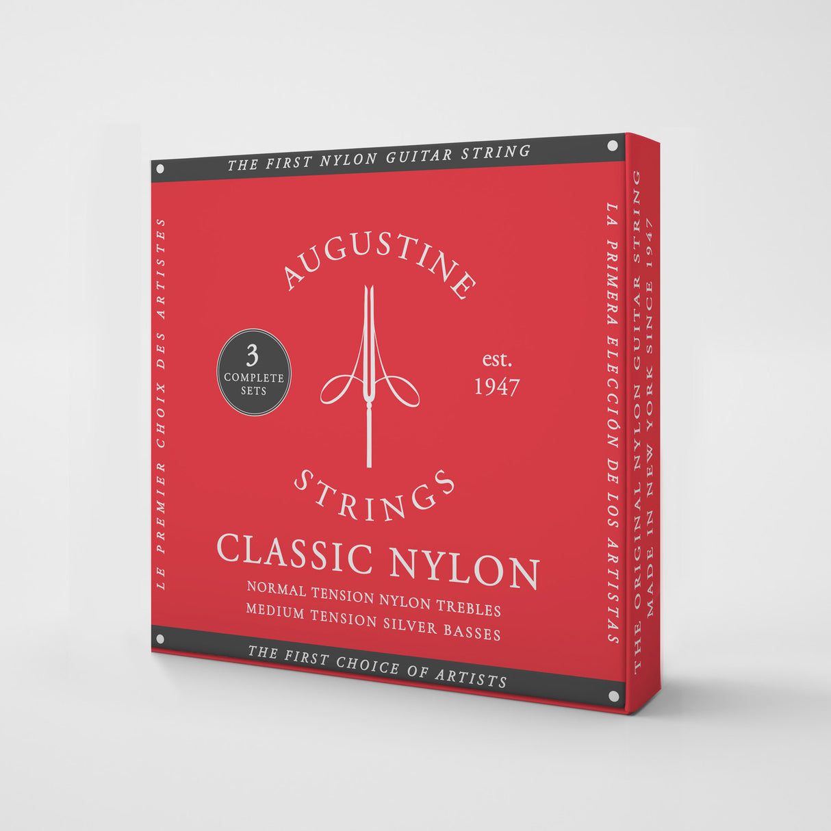 Augustine Strings for classical guitar Classic Label - 3 x Set Classic Red (normal/medium)