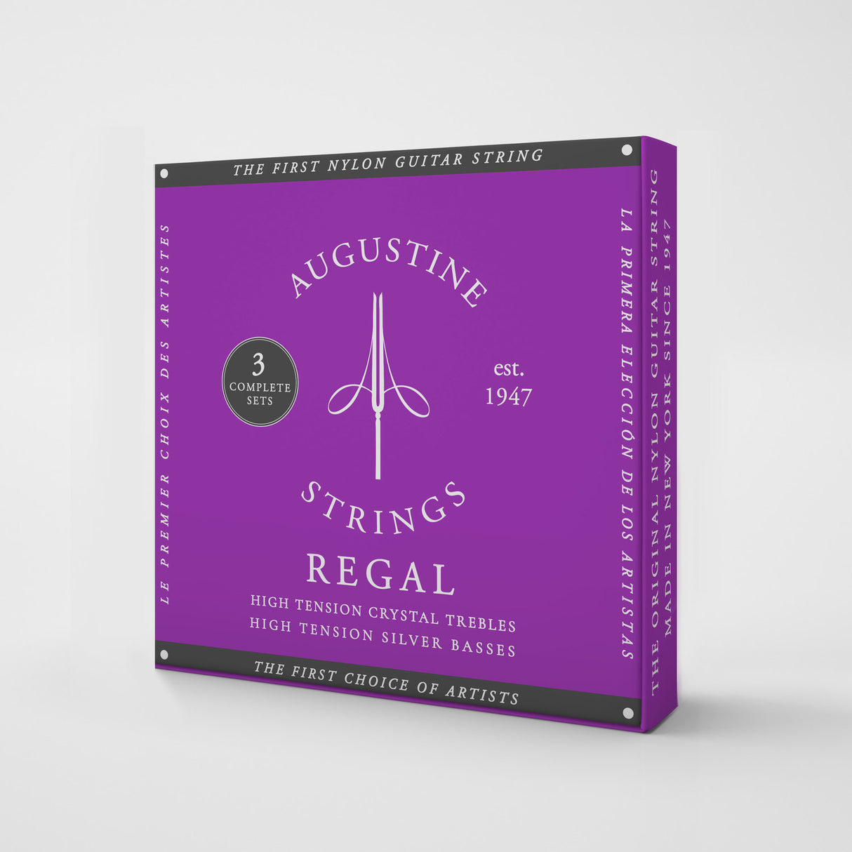 Augustine strings for classical guitar Regal Crystal Nylon high - 3 x set Regal Blue (high/high)