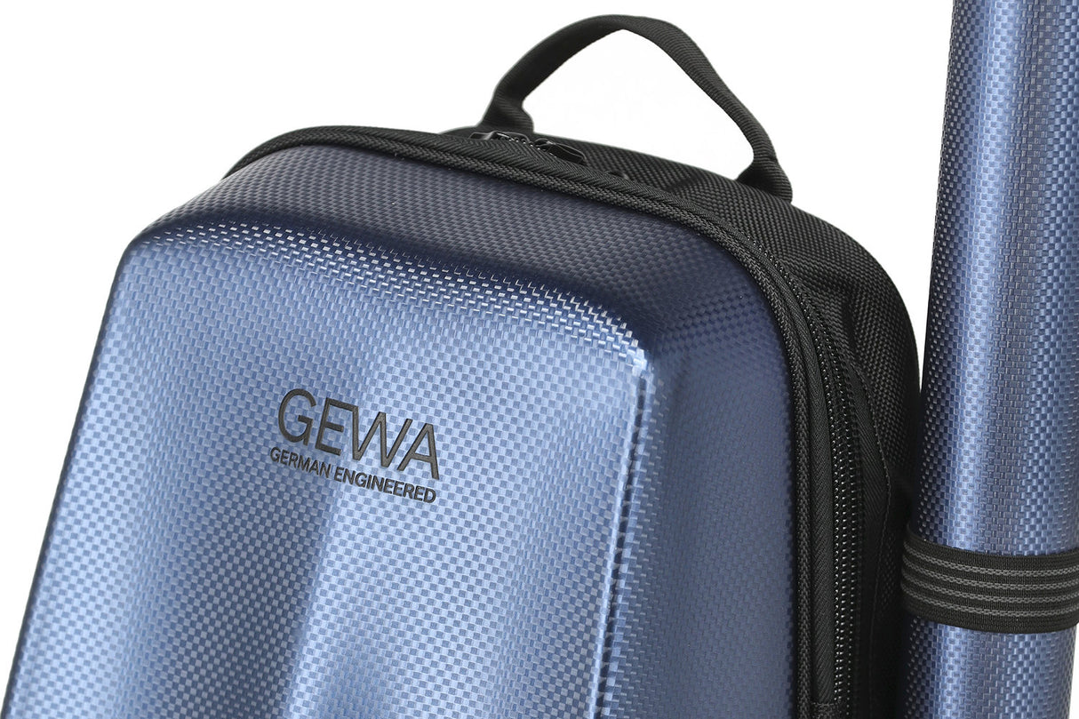 GEWA Backpack for Violins case Space Bag - Blue 4/4 - 3/4 (33 x 67 (with bow case 79 ) x 19 cm)